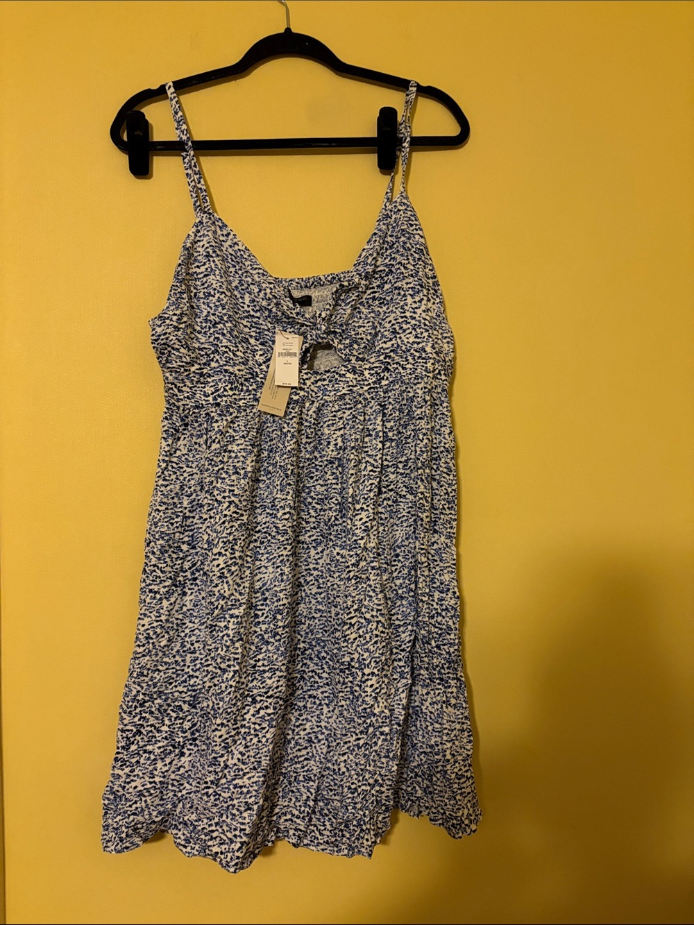 Banana Republic Factory Blue and White Mini Sundress